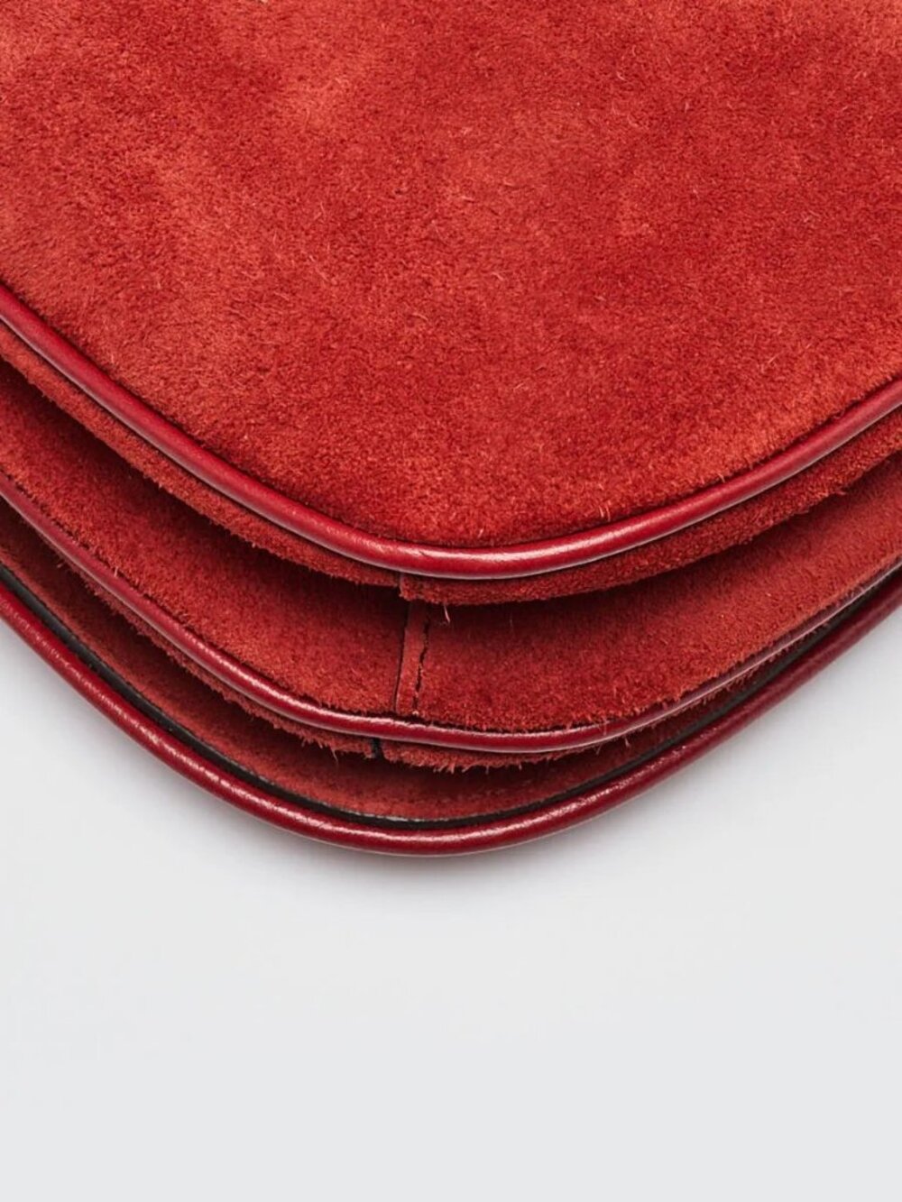 Gucci Red Suede Blondie Crossbody Bag - Picture 5 of 12